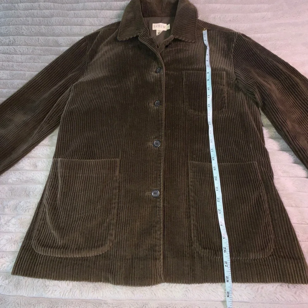 J.Crew Mens‎ Small Brown Wale Corduroy Chore Jacket Utility Workwear Sports coat